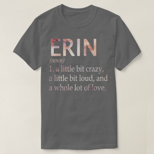 T-shirt Erin Fille Nom Définition (Design devant)