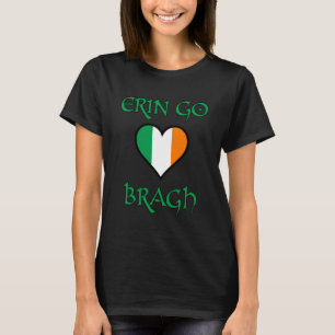 T-shirt Erin Go Bragh Love Heart Irlande Eire Irish Celtic