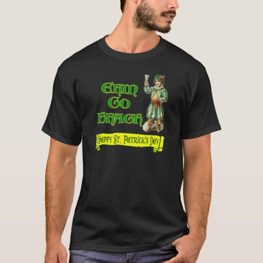 T-shirt Erin Go Braugh Joyeux Saint Patrick Day dit : (Devant)