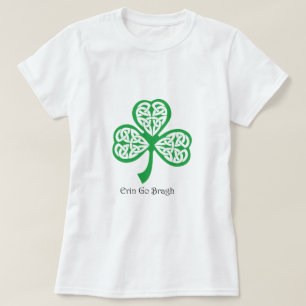 T-shirt Erin vont shamrock de Bragh avec le knotwork