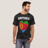T-shirt Eritrea Flag Holiday Eritrea Heart Eritrean Flag (Devant entier)