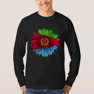 T-shirt Eritrea Flag Sunflower Eritrean Roots Proud Patrio