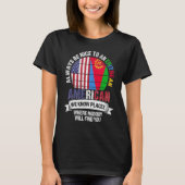 T-shirt Eritrean American We know Places where Eritrea Fla (Devant)