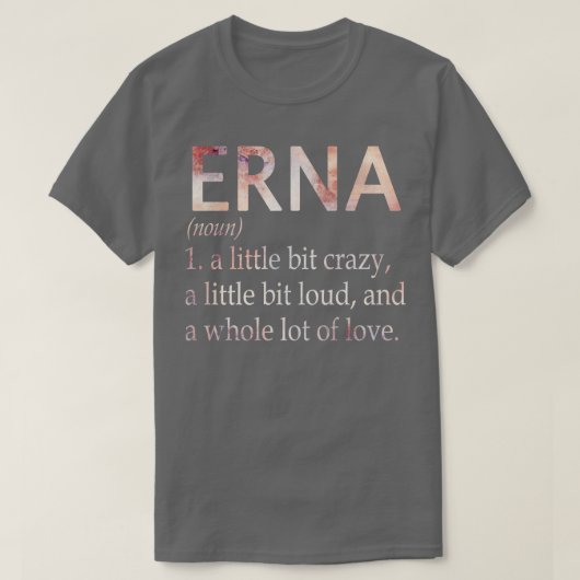 T-shirt Erna Fille Nom Définition (Design devant)