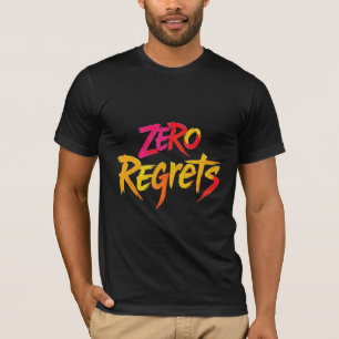 T-shirt ero Regrets feu effet t shirt artistique audacieux