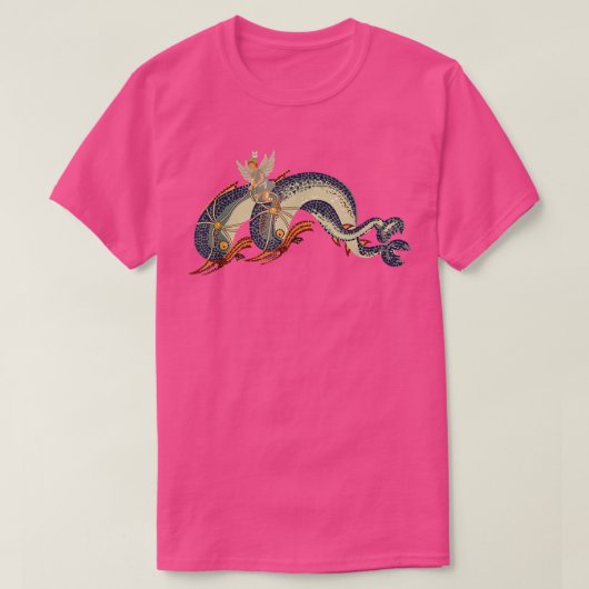 T-shirt Eros chevauchant des dauphins (Design devant)