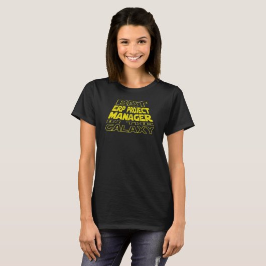 T-shirt Erp Project Manager Conception arrière de l'espace (Devant entier)