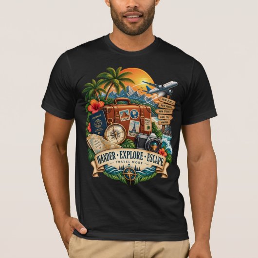 T-shirt Errer Explorer S'évader (Devant)