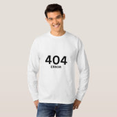 T-shirt Erreur 404 (Devant entier)