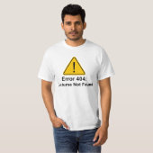 T-shirt Erreur 404 Costume Halloween introuvable (Devant entier)