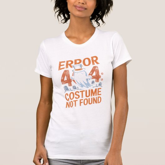 T-shirt Erreur 404 : Costume introuvable (Devant)