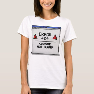 T-shirt Erreur 404 Costume Non Trouvé