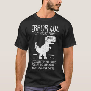 T-shirt Erreur 404 Costume non trouvé Lazy Halloween Funny
