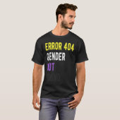 T-shirt Erreur 404 Genre Non Trouvé Indicateur De Fierté N (Devant entier)