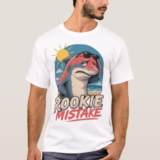 T-shirt Erreur de débutant - Requin de plage