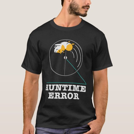 T-shirt Erreur d'exécution de programmeur informatique Cod (Devant)