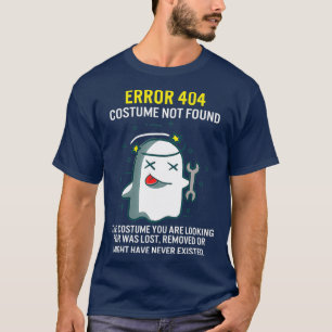 T-shirt Erreur d'Halloween 404 Costume introuvable