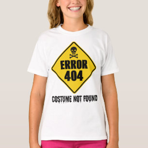 T-shirt Erreur d'Halloween 404 Costume introuvable
