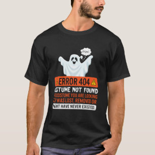 T-shirt Erreur d'Halloween 404 Costume introuvable Coding 