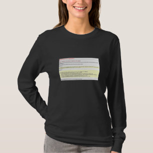T-shirt Erreur d'objet non défini sur une instance d'objet