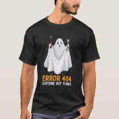 T-shirt Erreur drôle Costume 404 Pas trouvé Facile Lazy (Devant)
