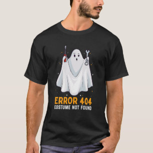 T-shirt Erreur drôle Costume 404 Pas trouvé Facile Lazy