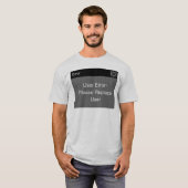 T-shirt Erreur d'utilisateur (Devant entier)