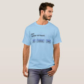 T-shirt Erreur. Support non trouvé. Panique CORRECTE (Devant entier)