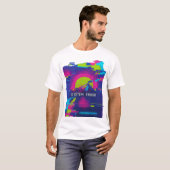 T-shirt ERREUR SYSTÈME – Glitch Sunset Mountains (Devant entier)