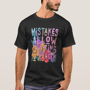 T-shirt Erreurs Permettent à La Pensée De Se Produire Écol