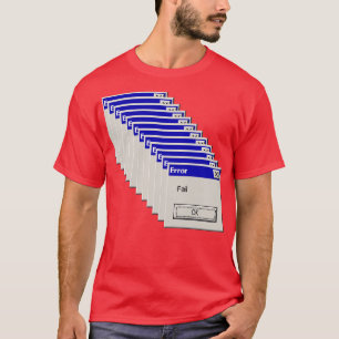 T-shirt ErrorFail Retro Old School Computer PopUp