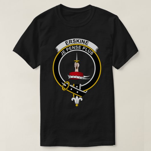 T-shirt Erskine Crest Tartan Clan écossais (Design devant)