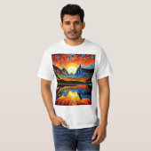 T-shirt Eruption beyond the sunset 1 (Devant entier)