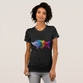 T-shirt Éruption de chat néon (Devant entier)
