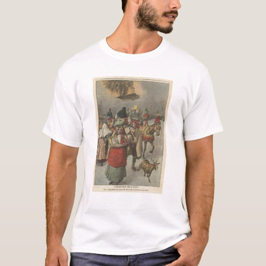 T-shirt Éruption du mont Etna (Devant)
