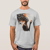 T-shirt Éruption du t=shirt de la mine humaine (Devant)