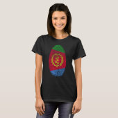 T-shirt Erythrée Drapeau Empreinte Il Est Dans Mon Adn Pou (Devant entier)