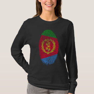 T-shirt Erythrée Drapeau Empreinte Il Est Dans Mon Adn Pou