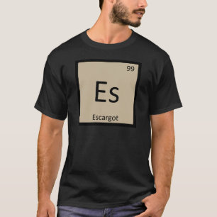 T-shirt Es - Escargot Chimie Symbole du tableau périodique