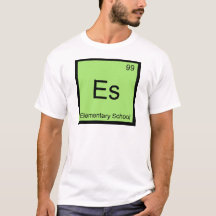Es - Symbole d'élément de chimie de l'école primai