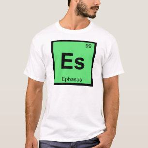 T-shirt Es - Symbole du tableau périodique de la chimie Ep