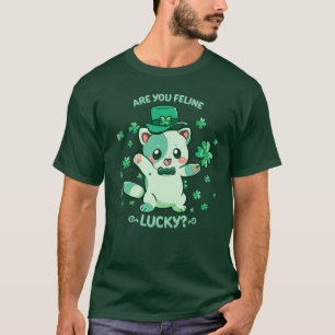 T-shirt Es-tu Feline Lucky ?