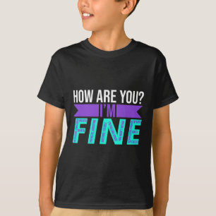 T-shirt Es-tu que je vais bien Prévention Suicide Sensibil