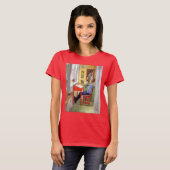 T-shirt Esbjorn Faire ses devoirs par Carl Larsson (Devant entier)
