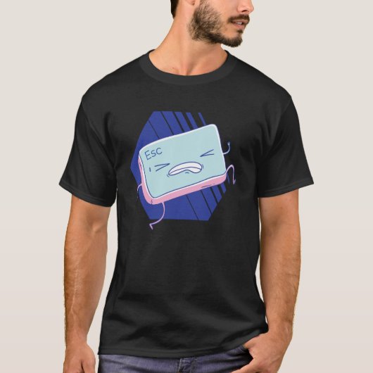 T-shirt Esc Key Fun Software Developer Informaticien (Devant)