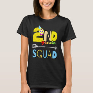 T-shirt Escadron De 2E Année Monstres Retour À L'École Thé