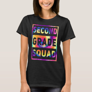T-shirt Escadron De 2E Année Retour À L'École Élève Enseig