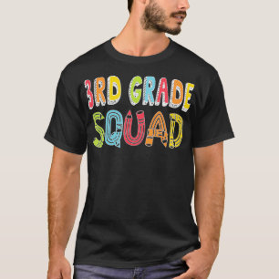 T-shirt Escadron de 3e année Retour à l'école Équipe de 3e