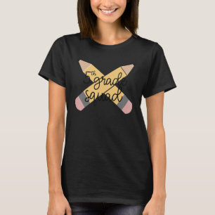 T-shirt Escadron de 5e année Retour à l'école 1er jour de