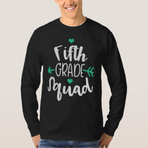 T-shirt Escadron De 5E Année Retour À L'École Pour Enseign
